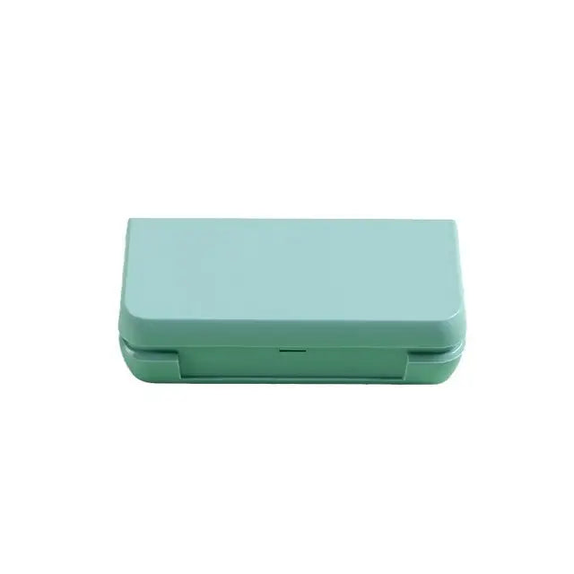 Three compartments for a day's pill storage box