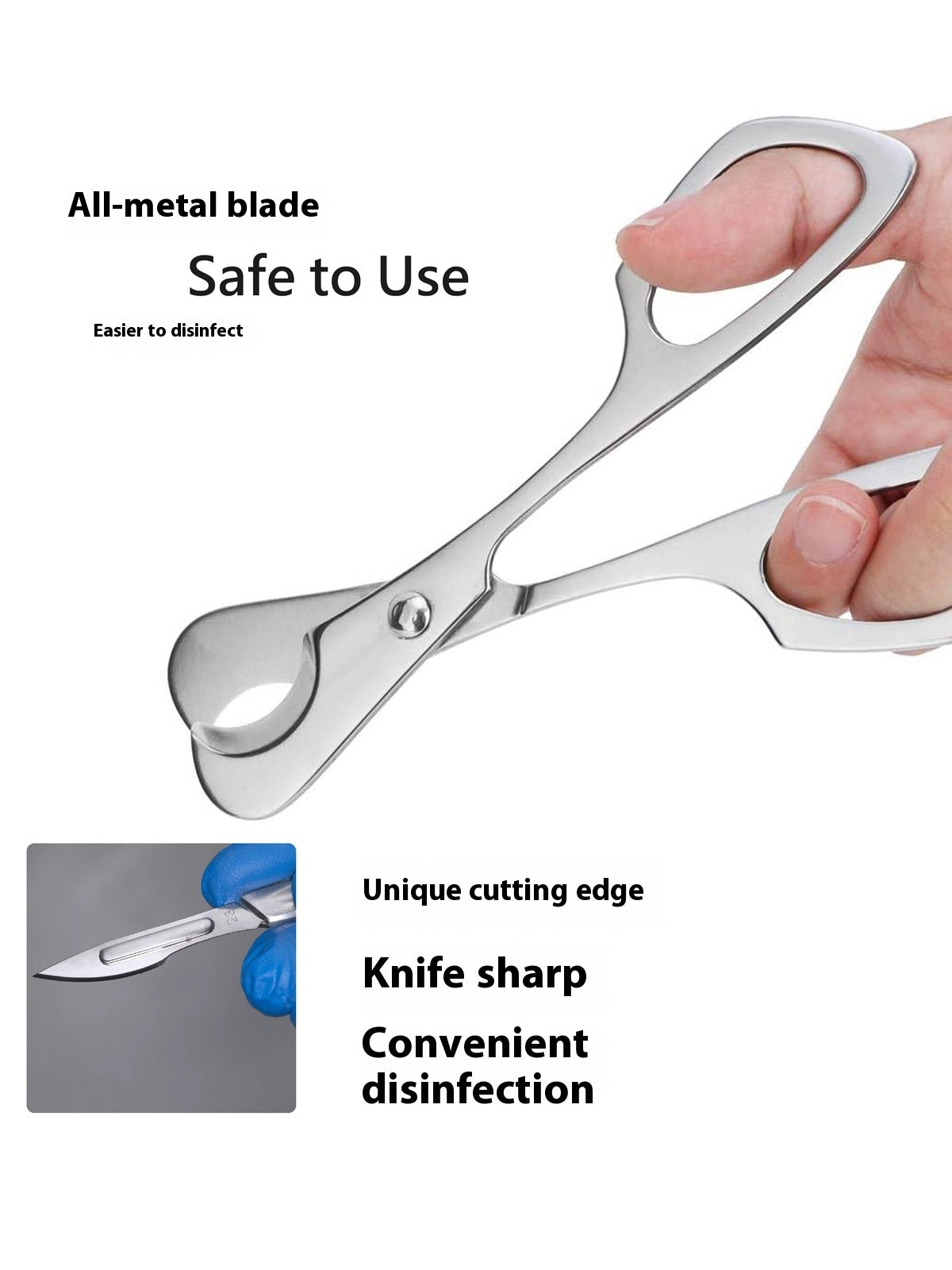 Portable pill cutter metal stainless steel pill scissors