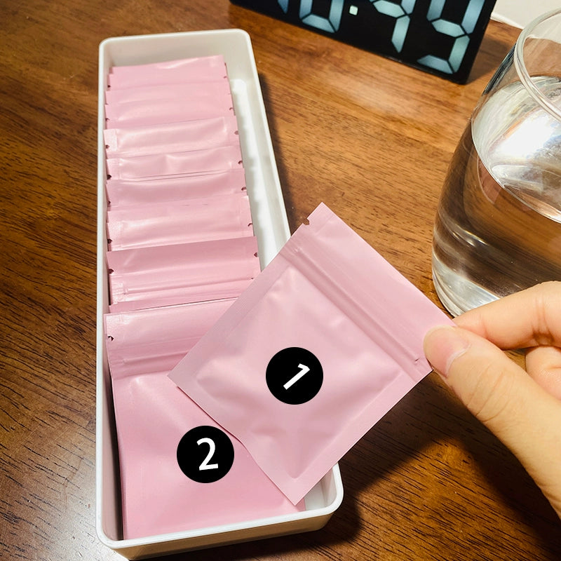 31-Day Pill Bag, Portable Sealed Aluminum Foil Pill Bag,Ziplock Pill Bag