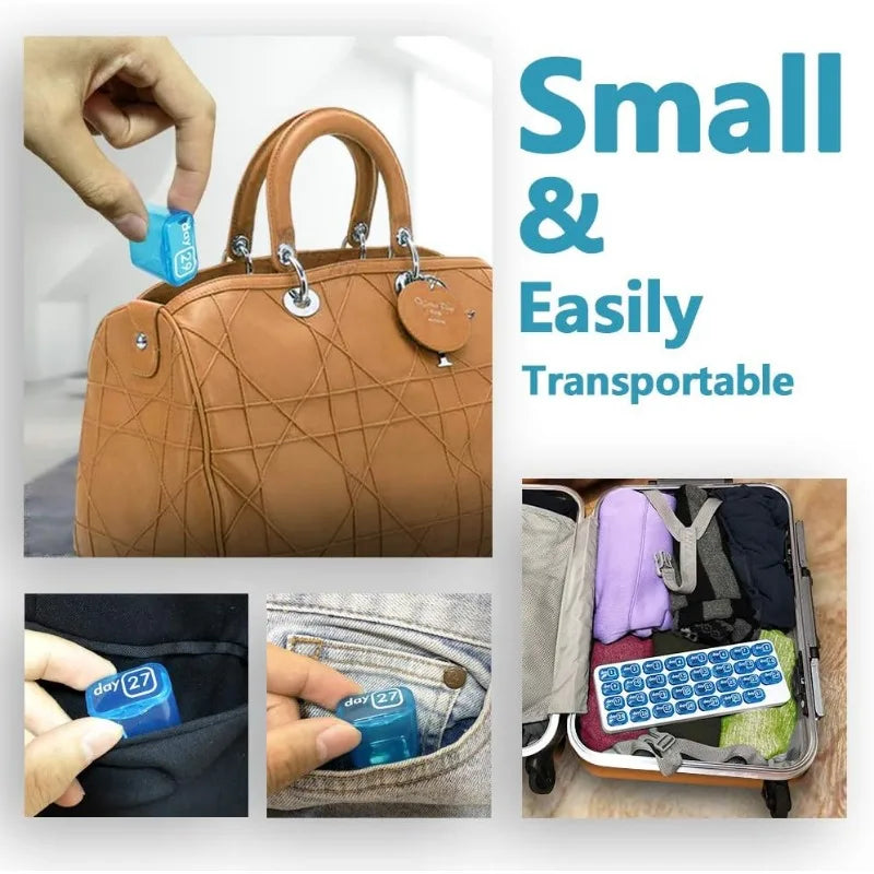 Monthly Pill Box Removable Pill Box Pill Organizer 31 Small Pill Case