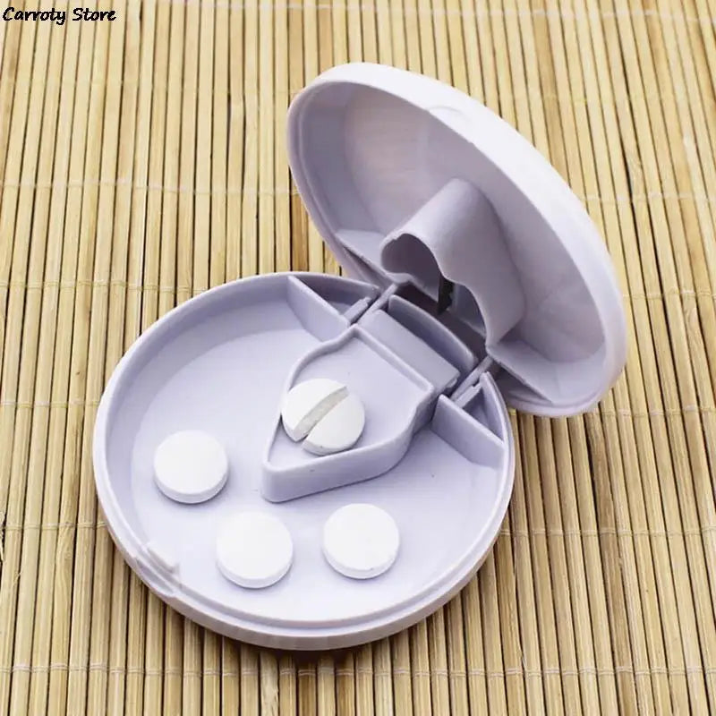 Portable Pill Box Mini Small Pill Cutter