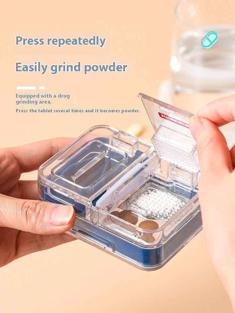 Multifunctional pill box splitter grinder pill box