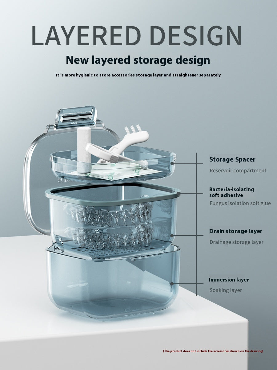 Multifunctional braces storage box Braces soaking box