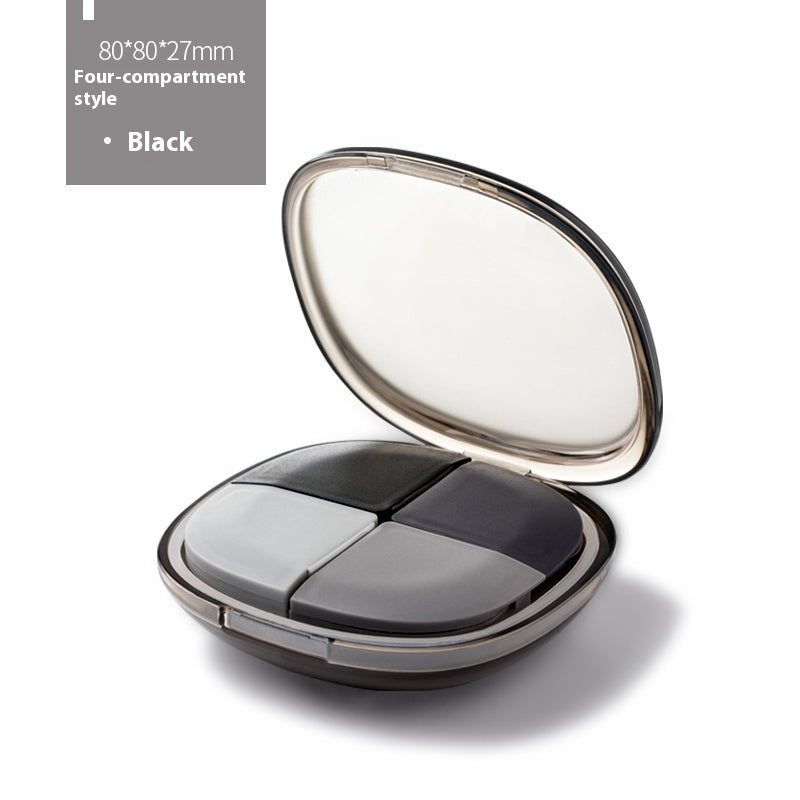Mini portable 7-day pill box 4 partitions 5 partitions pill box