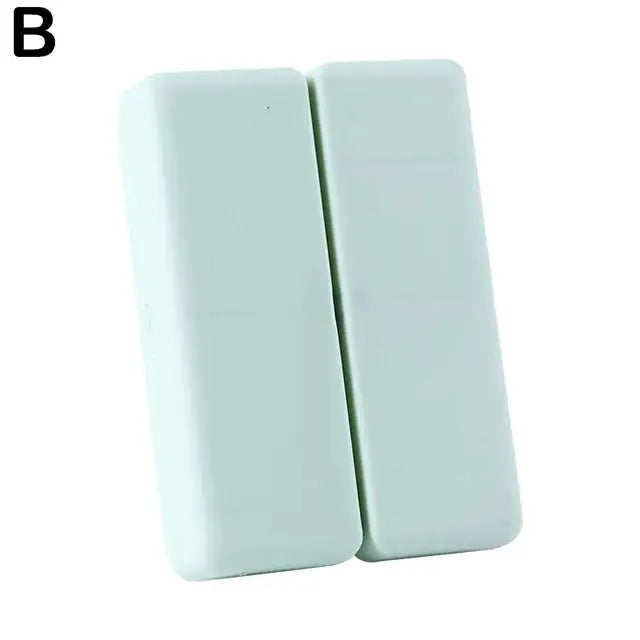 Foldable pill storage box, magnetic lid, 7-day pill box Daily pill case