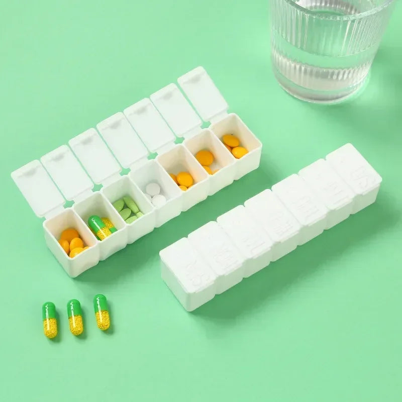 7 day pill box 5 colors pill case organizer