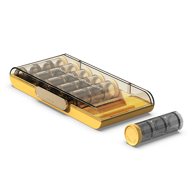 Sealed Portable Large-Capacity Pill Box, Seven-Day Pill Bottle Combination, One-Week Pill Case Set