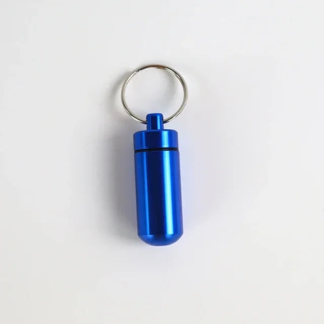 Aluminum Alloy Key Ring Pill Box