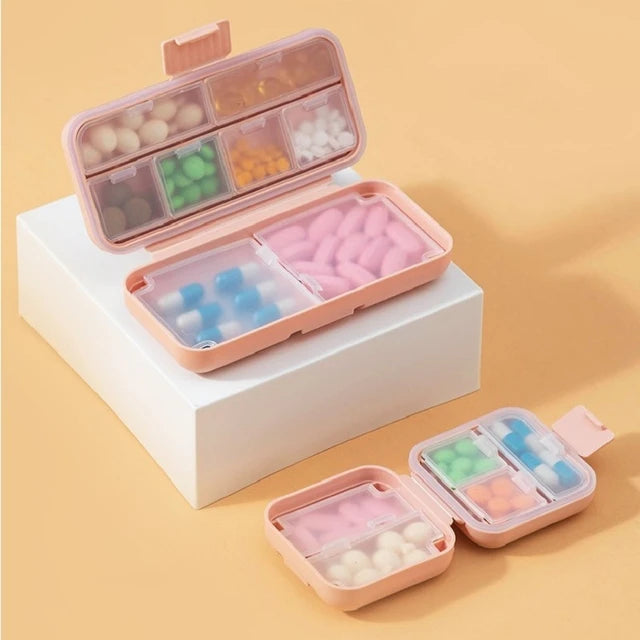 Portable Mini Storage Box Sealed Pill Box with Rubber Seal