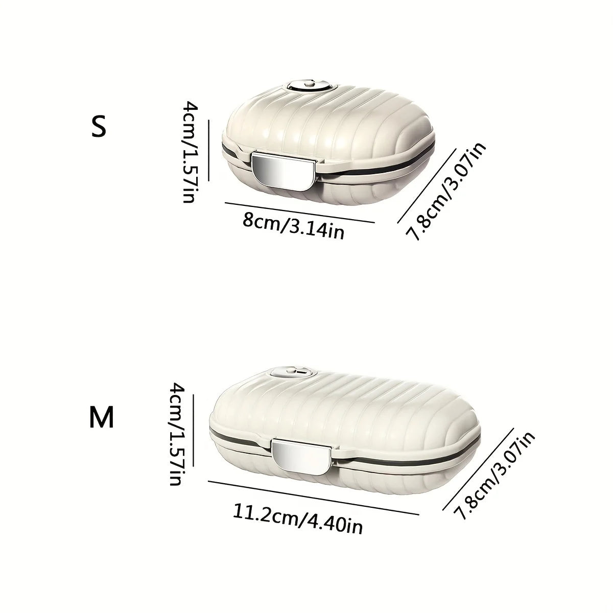 Portable travel seven-day sealed pill box