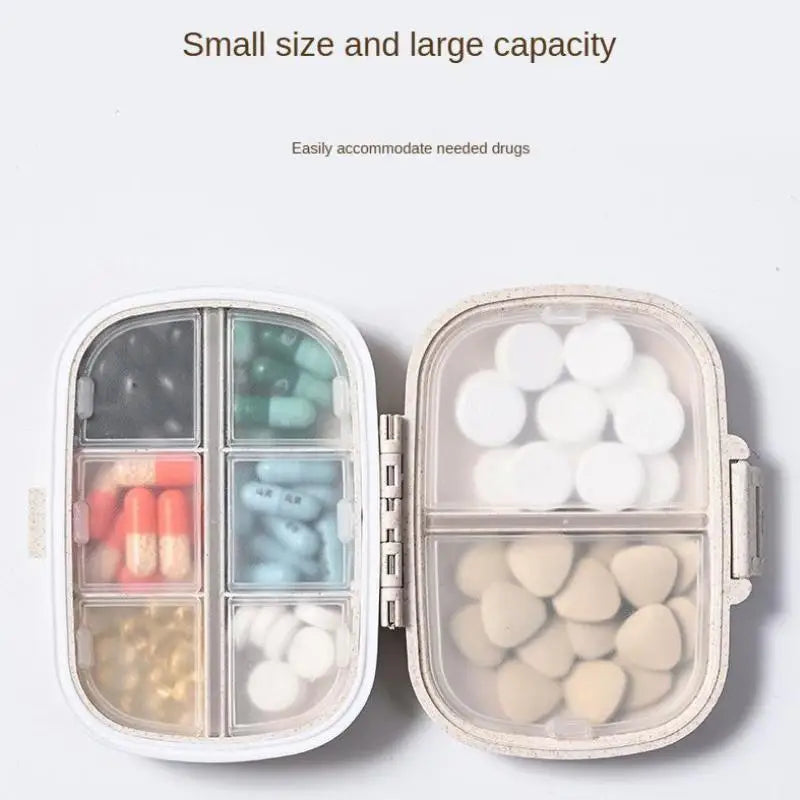 Mini portable pill box with seal, multiple colors to choose,8 color options