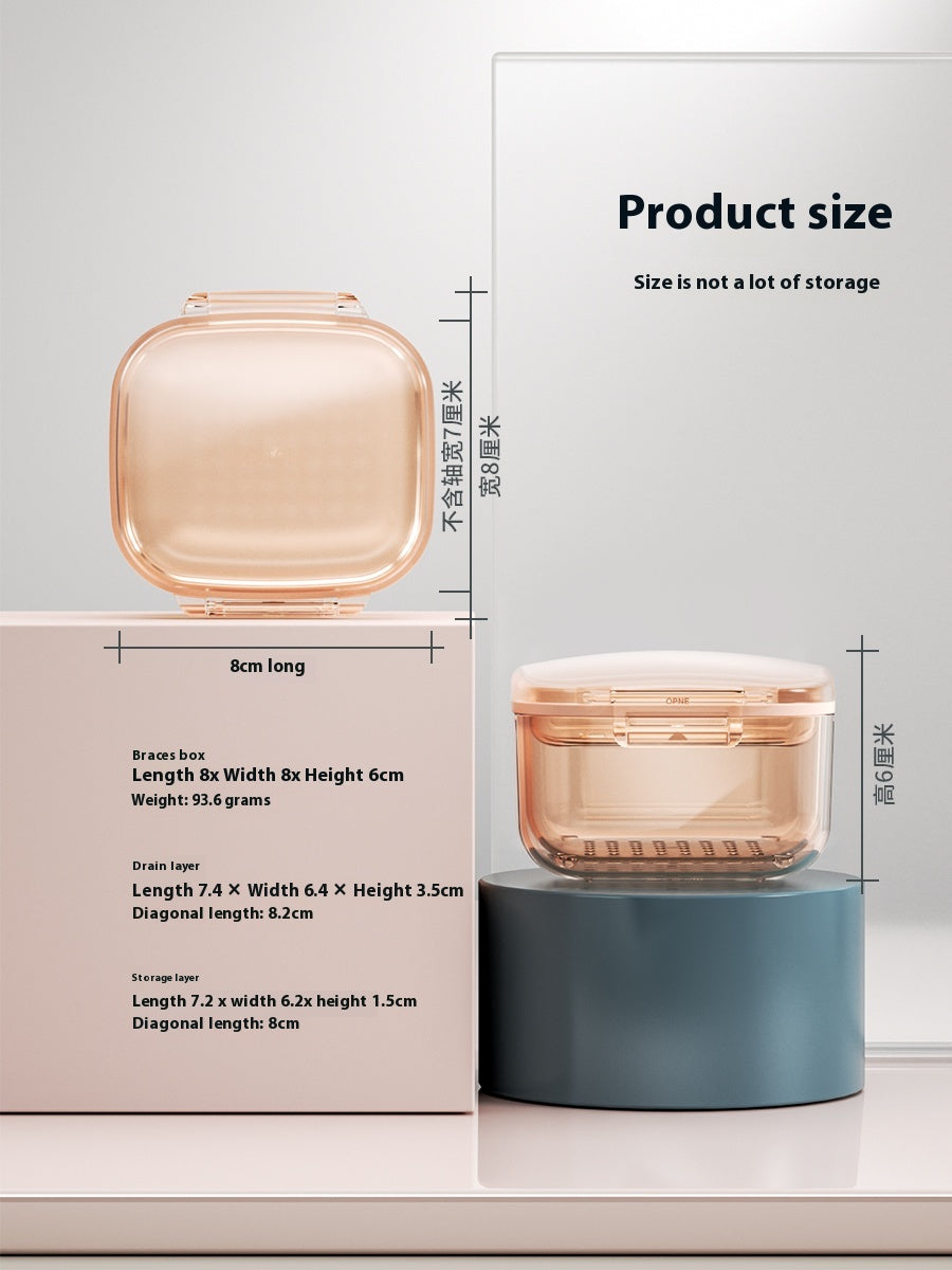 Multifunctional braces storage box Braces soaking box