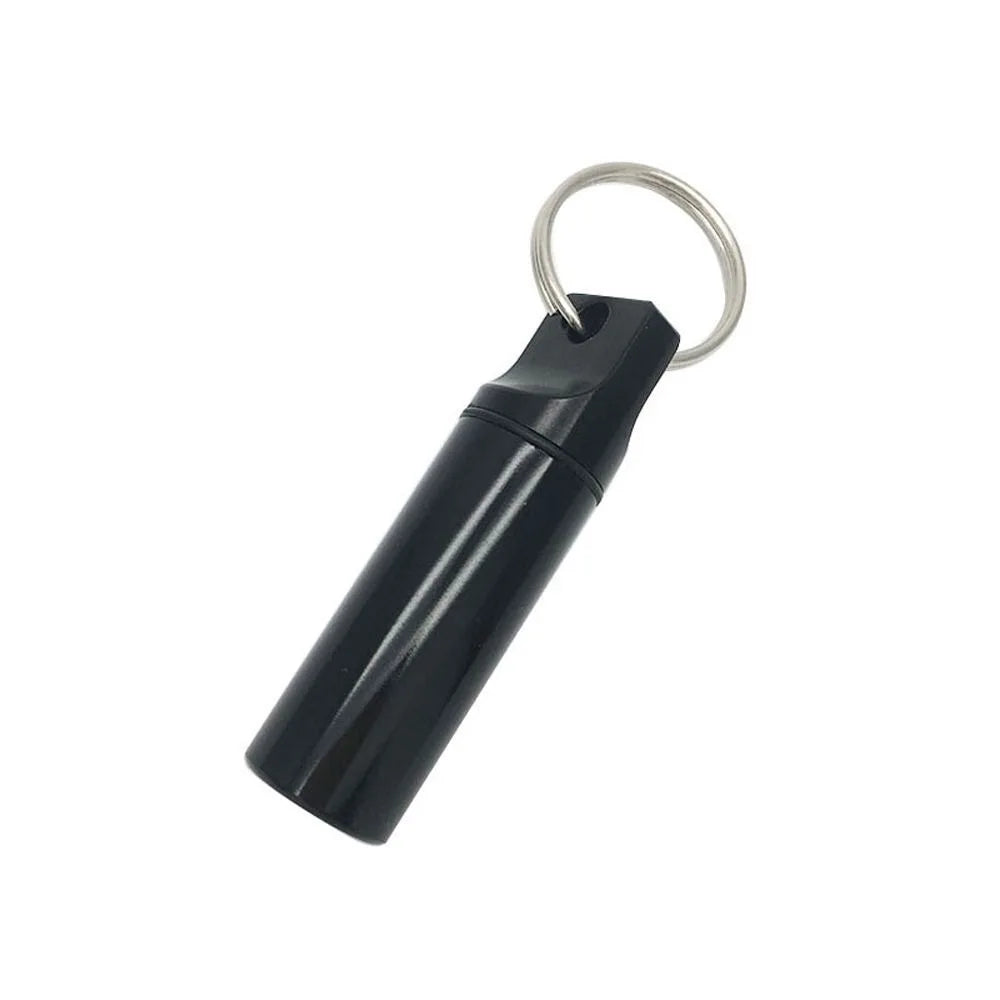 Aluminum alloy pill case waterproof keychain pill box