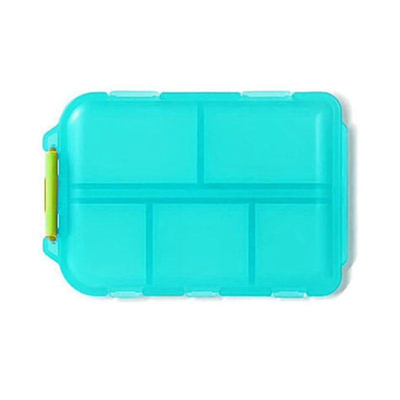 Travel Pill Box 10 Compartment Storage Box with Labels