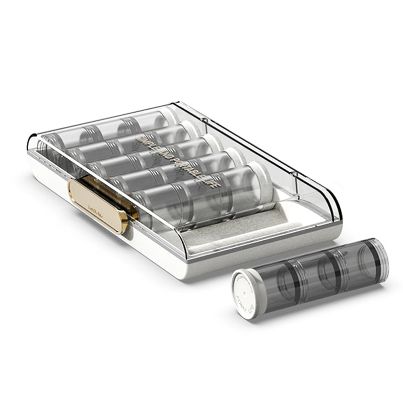 Sealed Portable Large-Capacity Pill Box, Seven-Day Pill Bottle Combination, One-Week Pill Case Set