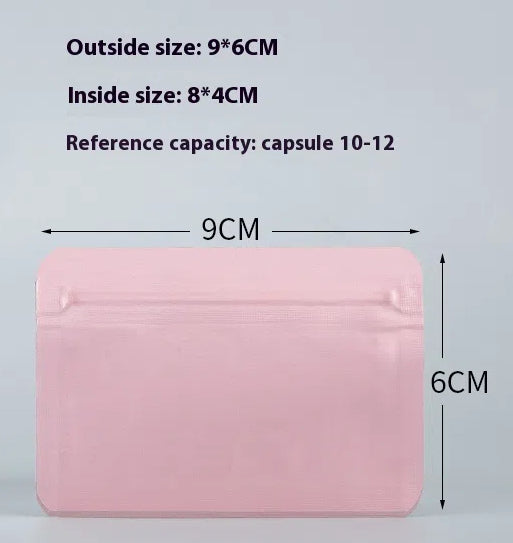 Aluminum Foil Light-Proof Pill Bag,Ziplock Pill Bag