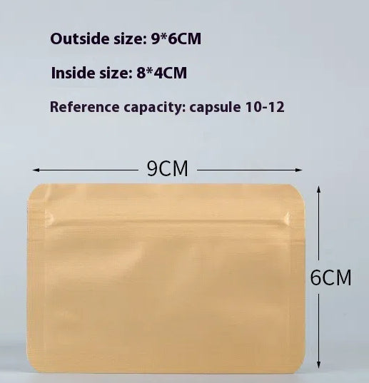 Aluminum Foil Light-Proof Pill Bag,Ziplock Pill Bag