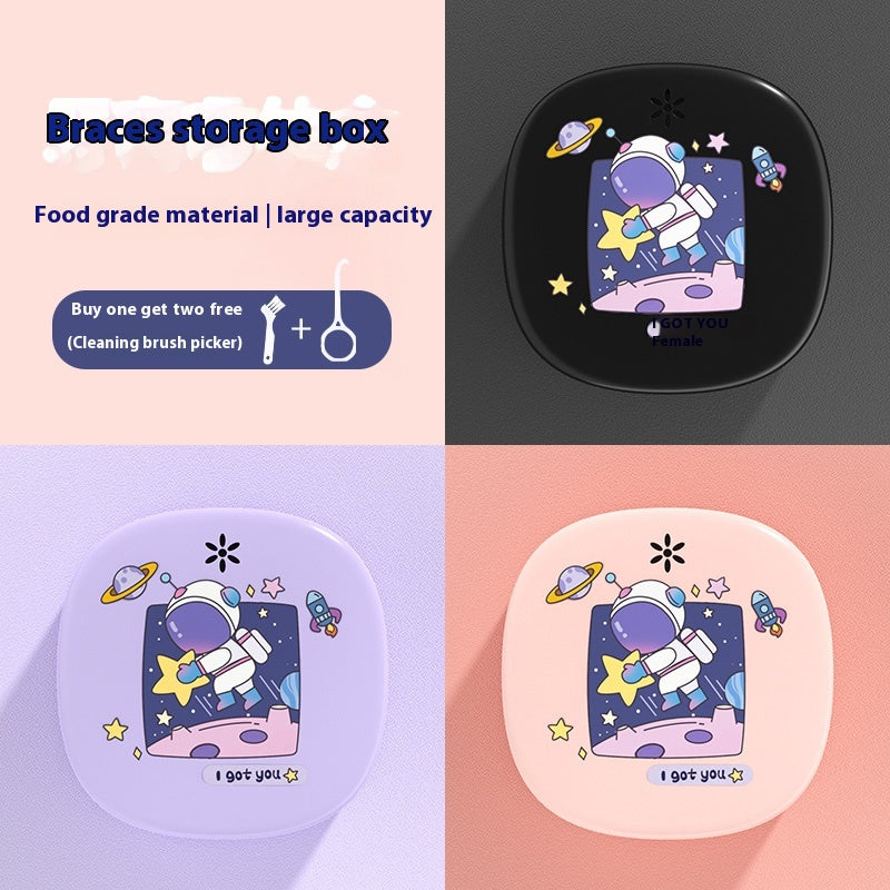 Portable creative braces storage box