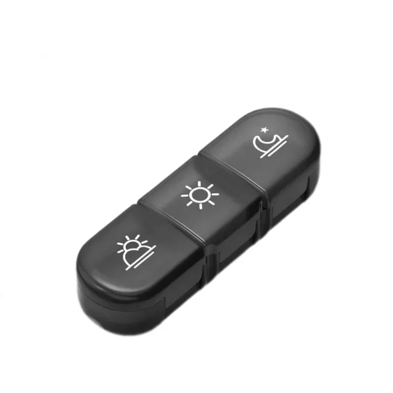 Complete set of 7-day pill storage box 21 compartments 3 times a day