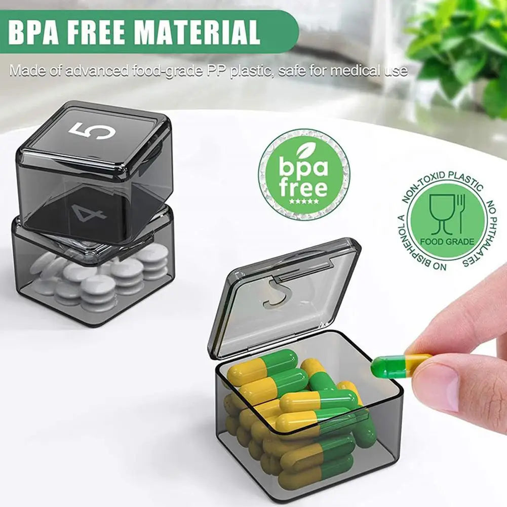Monthly Pill Organizer, Daily Pill Case, 30 Day Pill Case