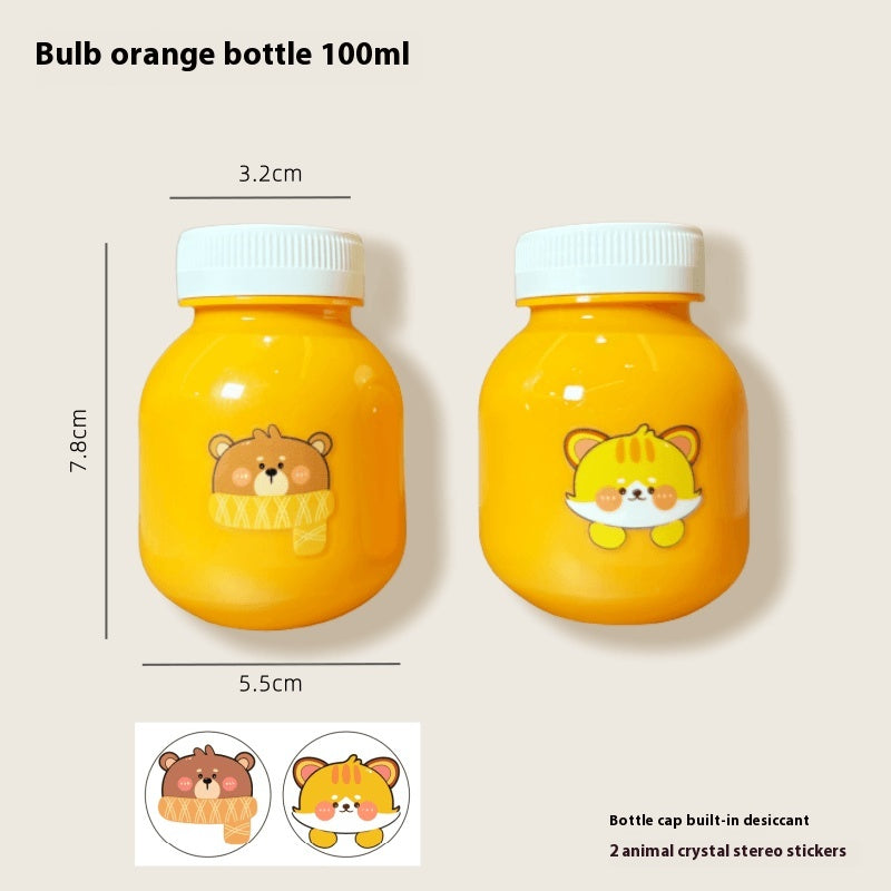 Moisture-proof portable cute pill bottle 100ml