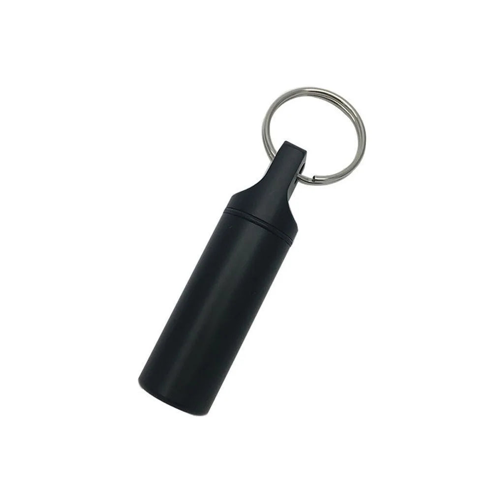 Aluminum alloy pill case waterproof keychain pill box