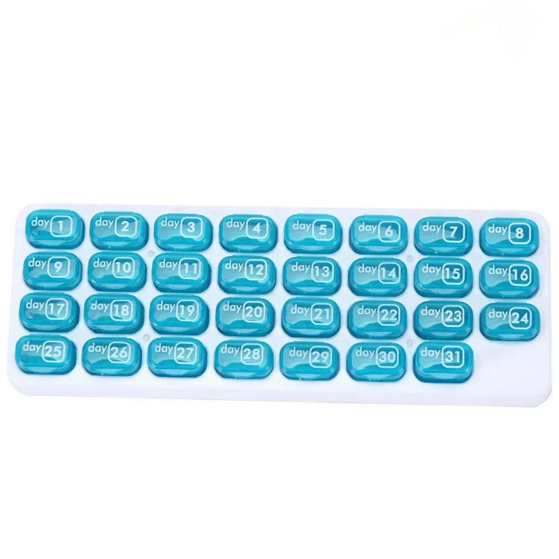 Monthly Pill Box Removable Pill Box Pill Organizer 31 Small Pill Case