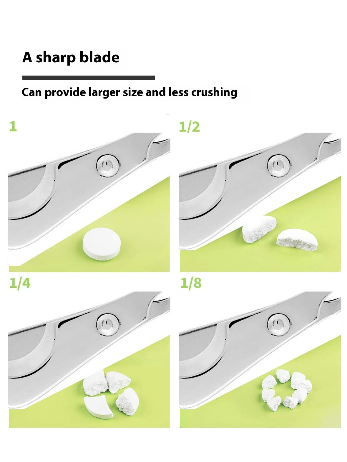 Portable pill cutter metal stainless steel pill scissors