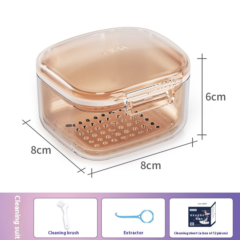 Multifunctional braces storage box Braces soaking box