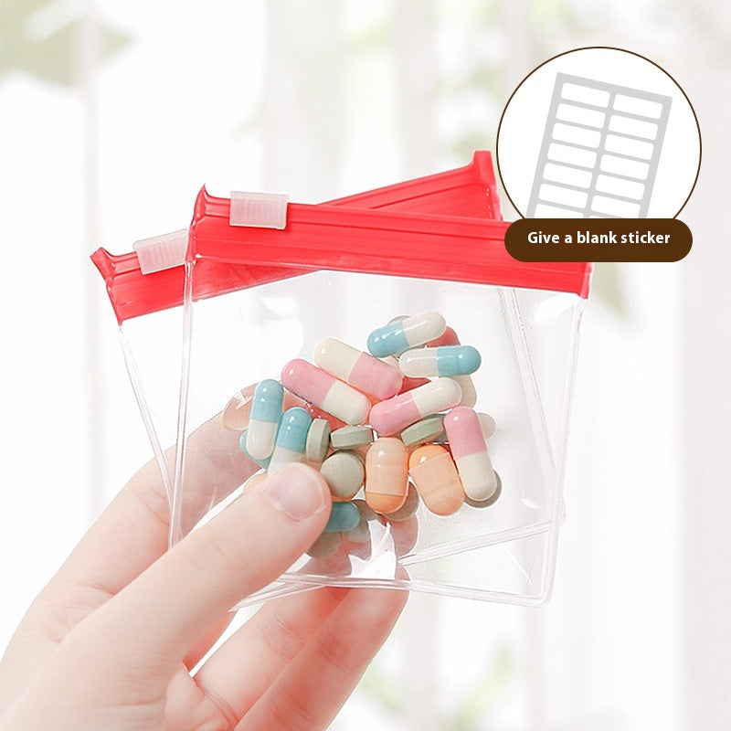 Ziplock Pill Bag Portable Storage Bag Ziplock Pill Bag