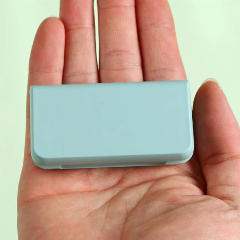Three compartments for a day's pill storage box