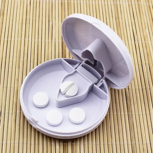 Portable Pill Box Mini Small Pill Cutter
