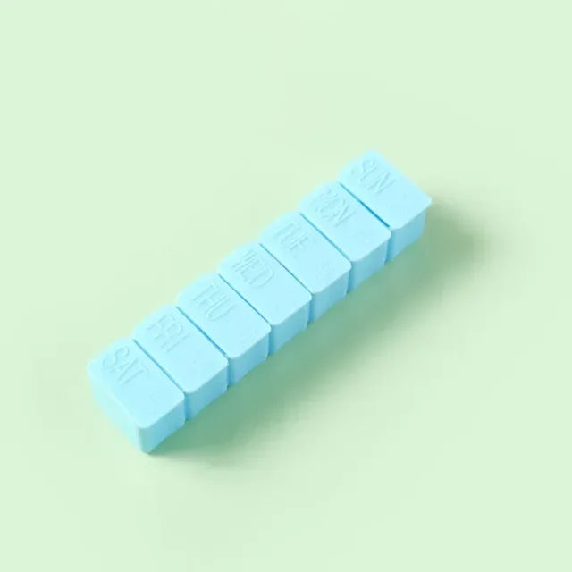 7 day pill box 5 colors pill case organizer