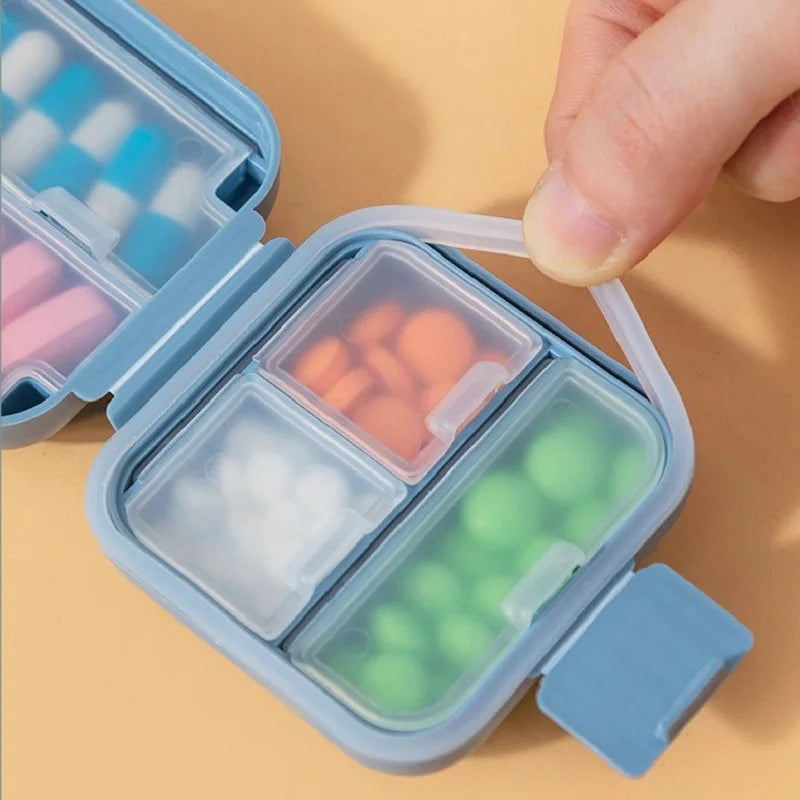 Portable Mini Storage Box Sealed Pill Box with Rubber Seal