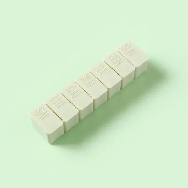 7 day pill box 5 colors pill case organizer