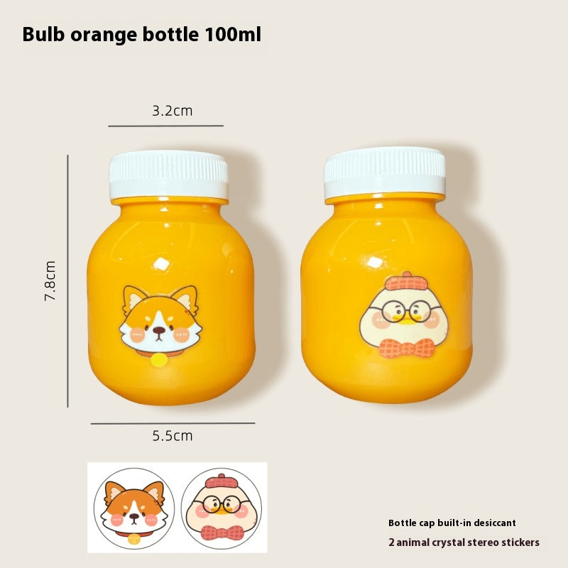 Moisture-proof portable cute pill bottle 100ml