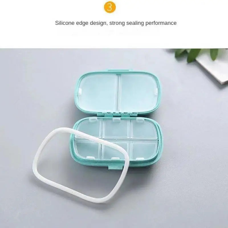 Mini portable pill box with seal, multiple colors to choose,8 color options