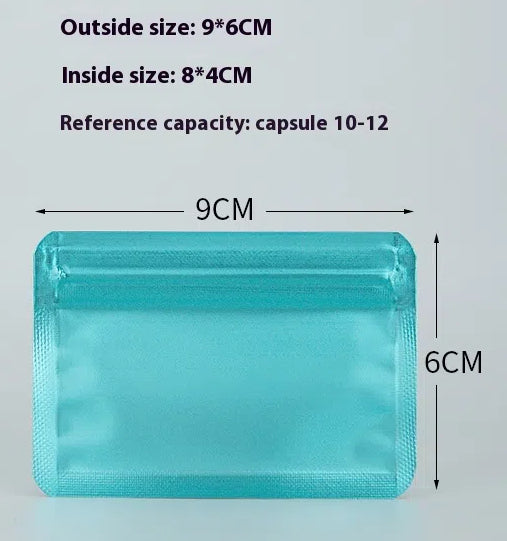 Aluminum Foil Light-Proof Pill Bag,Ziplock Pill Bag