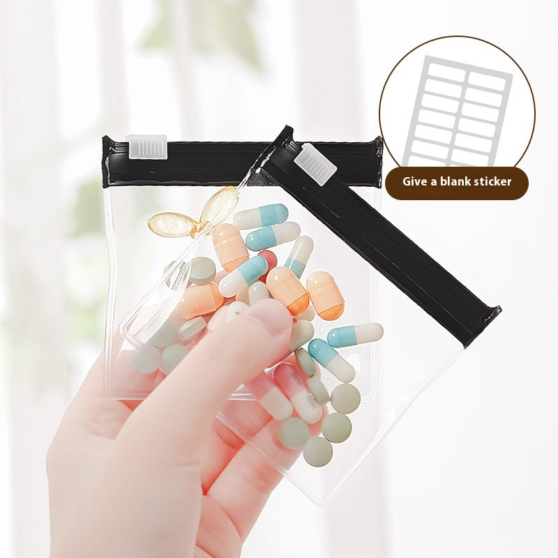 Ziplock Pill Bag Portable Storage Bag Ziplock Pill Bag
