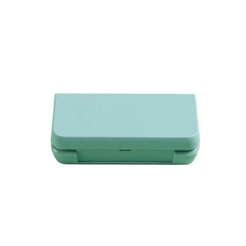 Three compartments for a day's pill storage box