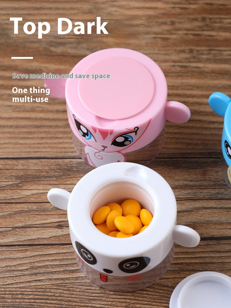 Baby pill grinder pill storage box pill case