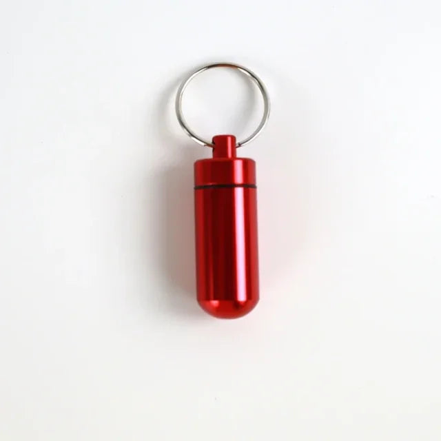 Aluminum Alloy Key Ring Pill Box