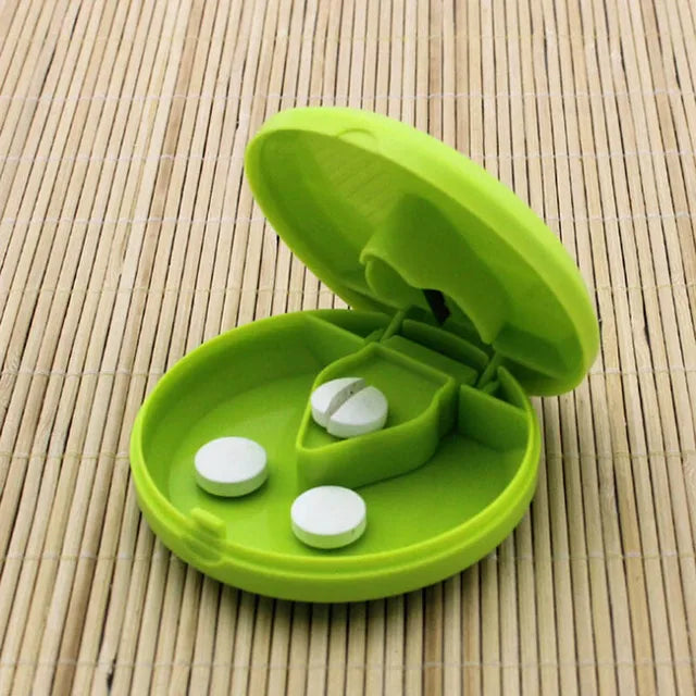 Portable Pill Box Mini Small Pill Cutter