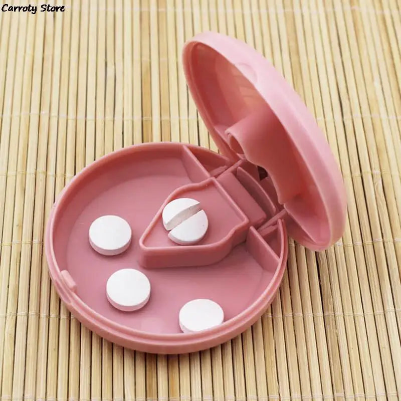 Portable Pill Box Mini Small Pill Cutter