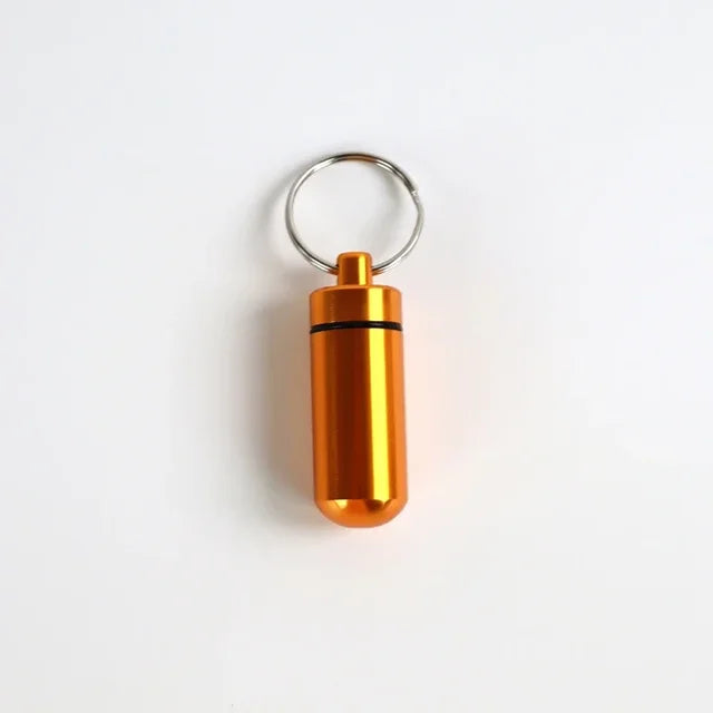 Aluminum Alloy Key Ring Pill Box