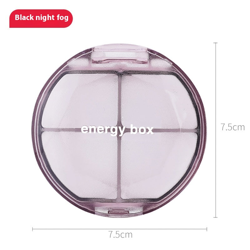 Mini portable 7-day pill box 4 partitions 5 partitions pill box