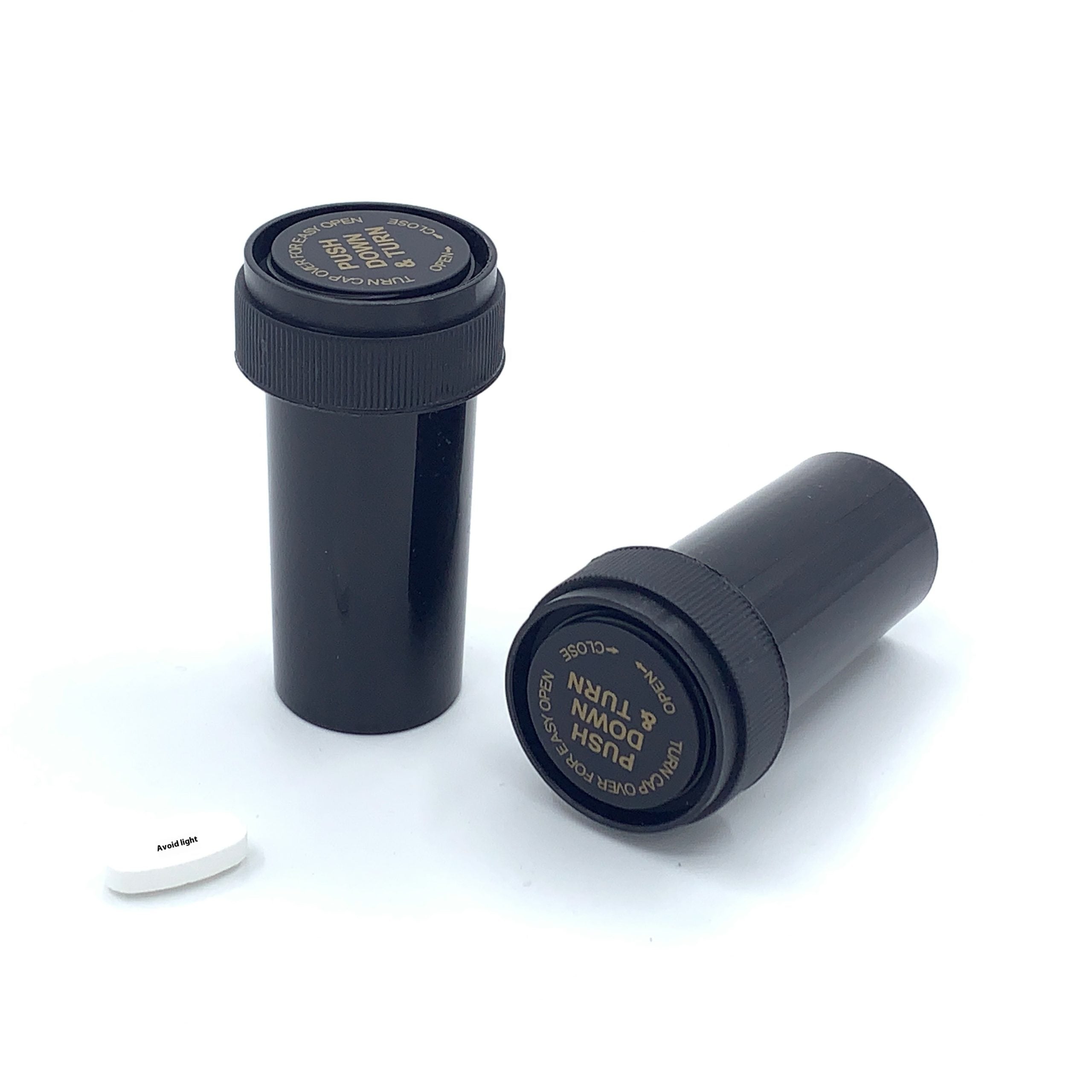 Black light-proof safety lock medicine bottle 50mL
