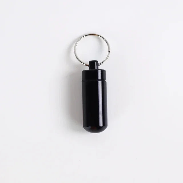 Aluminum Alloy Key Ring Pill Box