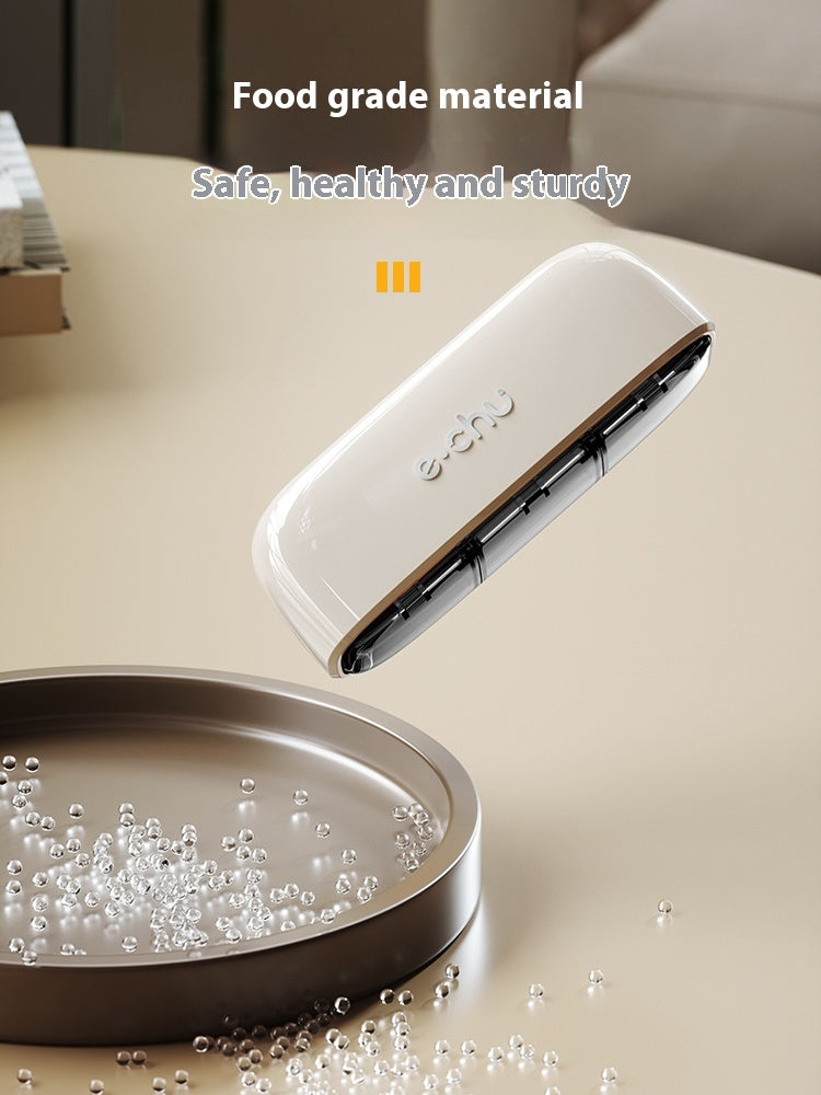 Portable pill box for three meals a day Crescent shape pill case