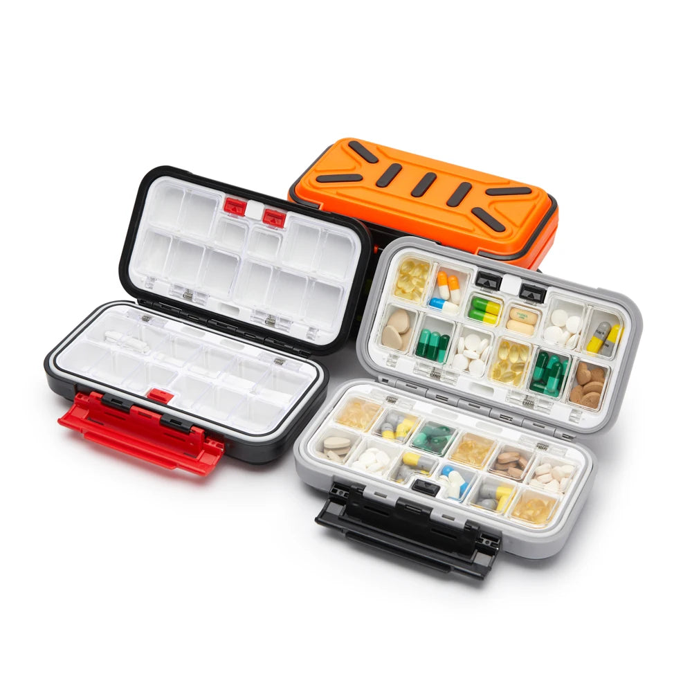 Outdoor travel, pill box 24 grid Pill Case, waterproof and drop-proof